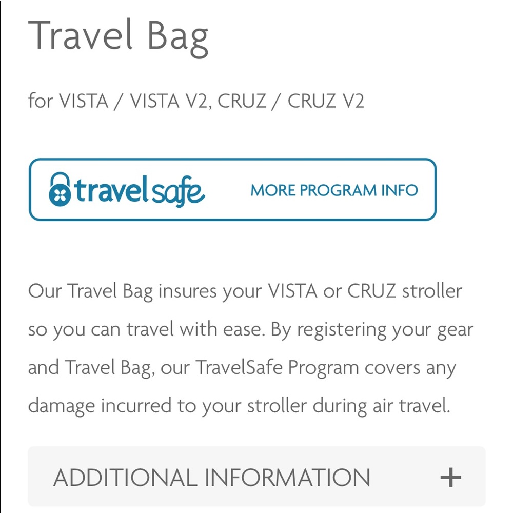 Uppababy travel bag